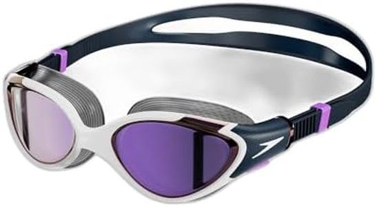 Speedo Women's Biofuse 2.0 Mirror Swimming Goggles, Blue/Purple/White, One Size