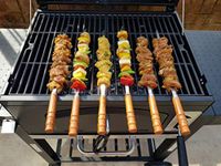 Kebab BBQ Stainless Steel Skewers 6