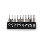 Gunpla 10 Pieces 4mm Torx Screwdriver Star Bit Set Precision Head Security Bits Hex Shank CR-V Steel Quick Release Shank for Easy Attachment Electronic Repair T3 T4 T5 T6 T7 T8 T9 T10 T15 T20