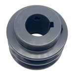 CMFG 2AK25-1 v Belt Pulley, 2AK251, 2.55''OD, 1'' inch Bore, Cast Iron Material, AK Double Groove Mechanical v-Belt Pulleys for "A" or "4L" or "3L" Belts