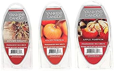Yankee Candle Lot of 3 Fragranced Wax Melts - Spiced Pumpkin, Autumn Wreath, Apple Pumpkin