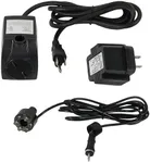 Sunnydaze 200 GPH Pump for Outdoor Fountains, Aquariums, or Bird Baths - White LED Light and Transformer - 12 Volts