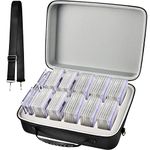 Graded Card Storage Box Compatible with 66+ BGS PSA FGS Graded Sports Trading Cards, Slab Card Case Holder Organizer for Baseball, Becketts, SGC, CGC, Toploaders, One Touch Card (Bag Only)