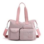 FURN ASPIRE Womens Versatile Fashion Handbag Stylish,Lightweight,And Organized With Adjustable Strap,Premium Nylon Material Perfect For Daily Life,Gifting,Casual,Crossbody,And Messenger (Purple)