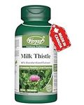 VORST Milk Thistle 80% Silymarin with 25:1 Extract Ratio (3750mg Raw Extract Equivalent) 120 Capsules | Supplement For Natural Liver Cleanse & Gallbladder Detoxification and Health | Powder Pills | 1 Bottle