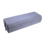 NGT new guide steps Yoga Bolster Pillow for Meditation and Support - Rectangular Yoga Cushion Foam Wedges Washable Suede Pillowcase for Men and Women with Carry Handles.(Grey Soft Fabric)