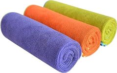 Sinland Multi-Purpose Microfiber Fast Drying Travel Gym Towels 3-Pack 16 Inch X 32 Inch