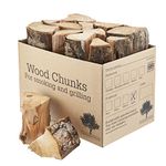 Apple Wood Chunks 3Kg (10 Litres) for Smoking Food - (Ten Great Flavours) Kiln Dried Wood - Apple Chunks for Smoking Food on BBQ’s/Barbeques. (Apple (3KG -10 Litres))