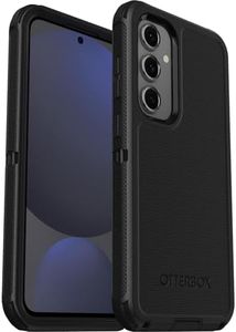 OtterBox Defender Samsung Galaxy S24 FE 5G (6.7") Case Black - (77-97095), Drop+ 7X Military Standard, Multi-Layer, Included Holster, Raised Edges,Rugged