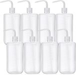 Mumufy 8 Pcs 1000 ml 33 oz Plastic Squeeze Bottle Safety Wash Bottles Lab Squeeze Bottle Squirt Tattoo Bottle with Narrow Mouth and Scale for Chemistry Industry Lab Gardening Tattoo Washing Cleaning