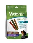 WHIMZEES By Wellness Stix, Natural and Grain-Free Dog Chews, Dog Dental Sticks for Extra Small Breeds, 56 Pieces, Size XS