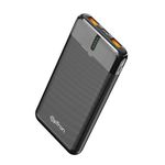 pTron Newly Launched Dynamo Nergy 10000mAh 22.5W Fast Charging Power Bank, Supports VOOC/Wrap/Dash USB Charging, 20W PD Fast Charging, 3 Outputs, 1 Input & Multiple Layers of Protection (Black)