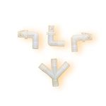 PGSA2Z® Paras Plastic Cooler Pipe Elbows, White - Durable Cooling System Components