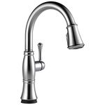 Delta Faucet Cassidy Touch Kitchen Faucet Brushed Nickel, Kitchen Faucets with Pull Down Sprayer, Kitchen Sink Faucet, Delta Touch2O Technology, Lumicoat Arctic Stainless 9197T-AR-PR-DST