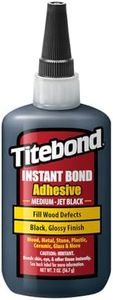 Titebond Instant Bond Medium Adhesive, Home Repair, Woodworking, Crafts, Pen Adhesion, Hairline Cracks, Jet Black, 2 Oz. 8211