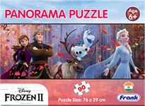 Frank Frozen II - Panorama Jigsaw Puzzle (90 Pieces) for Kids Above 6+ Years - Fun & Challenging Brain Booster Games - Educational Puzzle for Focus and Memory -12129