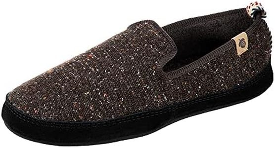 Acorn Men's Lightweight Bristol Loafer with Tweed Upper and Ultralight Cloud Cushioning Slipper, Black, 9-10