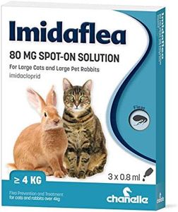ImidaFLEA Spot On Flea Treatment for Large Cats & Large Rabbits 80mg 3 Pipettes