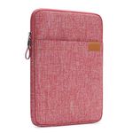 NIDOO Tablet Sleeve Bag 8 inch for 8.3" iPad Mini 6/7.9" iPad Mini 5/8" Lenovo Tab M8 Gen / 8.7" Galaxy Tab A7 / 8" Huawei MatePad T 8 Vertical Case Computer Accessories for Women, Pink