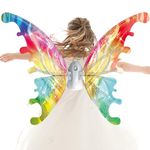 AICARGER Fairy Wings for Girls, Fairy Wings That Shine, Light up Fairy Wings,Sparkling Like Princess on Your Birthday Party or Halloween