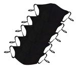 Oscar Apparels Reusable Adjustable Face Mask, 100% BCI Cotton, Black, Adult (10 Pack)