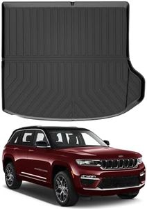 Mixsuper Custom Fit Cargo Liner for New Jeep Grand Cherokee 2024 2023 2022, Only for 5 Seats, All Weather Cargo Mat Rear Trunk Liner Black