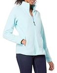 Amazon Essentials Women's Classic-Fit Long-Sleeve Full-Zip Polar Soft Fleece Jacket (Available in Plus Size), Aqua Blue, 4X