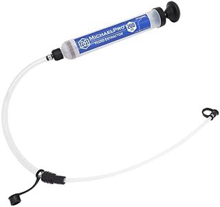 MichaelPro Fluid Extractor and Oil Pump for Oil Transfer, 200cc Fluid Pump Syringe to Extract and Refill, Anti-Leak Cap, Transparent Cylinder & Clear Markings for Intuitive Liquid Changing - MP009082