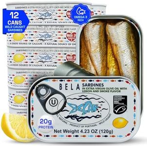 Bela Lightly Smoked Sardines in Organic Lemon Flavored Extra Virgin Olive Oil - 12 pack