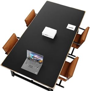 Vyaaa 78.7"x39.3" PU Leather Large Desk Mat (Black) - XXL Extended Mouse pad, Office Desk Protector, Non-Slip Computer Desk pad for Office, Gaming, Home