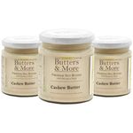 Butters & More Vegan All Natural Cashew Butter (Pack Of 3 X 200 Gm) Keto & Diabetic Friendly Creamy Unsweetened Nut Butter. Super Saver Pack