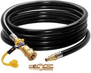 DOZYANT 12FT Propane Quick Hose Disconnect Conversion Kit for Weber Q Grill, Easy Connects to RV Trailer Low Pressure System