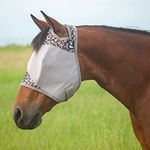 CASHEL Company Patterned Crusader Fly Mask, Color: Leopard, Size: Warmblood (CFMWBS-20LP)