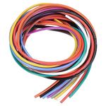 sourcing map 12 Gauge Silicone Wire 12AWG Electrical Wire Stranded Wire Flexible Tinned Copper Wire High Temp Hookup Wire 10 Color 1.5m/4.92ft for Car Model Electric Appliances 10pcs