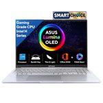 ASUS Vivobook 16,Smartchoice, 13th Gen, Intel Core i5-13420H,16GB RAM,512GB SSD,FHD, OLED,Win 11,M365 Basic (1Y),Backlit Keyboard,Office 2024,Silver,1.88 kg,X1605VA-SH1952WS, Thin & Light Laptop