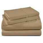 RV Sheet Sets 72"X 80" Rv Short King Sheets - Giza Egyptian Cotton-RV King Bed Sheets for Campers, RV's & Travel Trailers - 100% Giza Cotton Sheets 10-15”Deep (Solid Taupe)