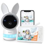 ARENTI 2K Wifi Baby Monitor with Camera,5-inch 720P Display,Night Vision,Pan Tilt Zoom,Night Light,Auto Track,3000mAh Battery,One-Touch Call,Cry&Motion Detection,2-Way Talk,App&Screen Control