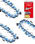 12 Inch Chainsaw Chain 3 Pack,050" Gauge, 3/8" Low Profile Pitch, 45 ​Drive Links Pole Saw Chain,Compatible with Craftsman, Greenworks, Poulan, Remington, Echo, Shindaiwa, Ryobi, Kobalt and More,S45