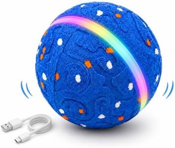 Foicuot Interactive Dog Ball Toy[Newly Upgraded], Durable E-TPU Material, 3 Play Modes with Colorful Lights, E-TPU USB-C Rechargeable, IPX7 Waterproof Rating for Puppy, Medium and Large Dogs