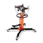 VEVOR Transmission Jack, 1322 LBS Hydraulic Telescoping Transmission Jack, 34.3"-68.5" High Lift Floor Jack Stand with Foot Pedal, 360° Swivel Wheel, Hydraulic Transmission Jack Garage/Shop Lift Hoist