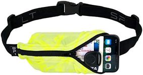 SPIbelt Running Belt Large Pocket, No-Bounce Bum Bag for Runners, iPhone 6 7 8-Plus X Athletes and Adventurers (Amp with Black Zipper, 25" Through 47")