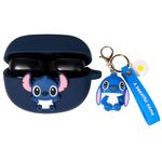 Case for New Bose Ultra Open Earbuds(2024), XMBYGY Silicone Charging Cute Case Shockproof Protective Cover with Cartoon Doll Anti-Lost Lanyard for Man Woman (STH)