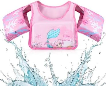 Chaleco Flotador Bebe,Chaleco Piscina Bebe,Chaleco Flotador para Niños y Niñas 2 3 4 5 6 años de 14-25KG, Chaleco Flotador de Natación, Manguitos Bebe con Brazalete Correa Ajustable Hebilla Segura