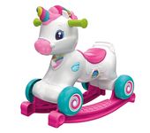 Clementoni 3in1 Rocking Unicorn, Rideon, Walker & Activity Toys with Music, Songs & Educational Content For Toddlers 12+ Months