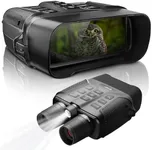 PINTY Night Vision Goggles, 4K UHD Digital Vision Scope with 5X Zoom 5000 mAh Rechargeable Battery, 4 in. Photo & Video Recorder with 32GB Storage Card for Day & Night Time Hunting Birdwatching