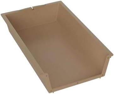 Brixwell 45-91 Cabinet Drawer Insert - Beige Plastic Organizer, 11-3/4" Width x 4" Height for Efficient Storage and Organization
