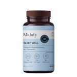 Miduty by Palak Notes Sleep Well Capsules - Melatonin - Promote Restful Sleep - Helps in Deep Sleep - Refreshing Night Rest- Pack of 60 Capsules