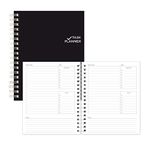 BLUELINE Undated Task Planner, Duvet Laminated Cover, Black, 9.25" x 7.25", 270 Pages (B310B.81)