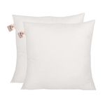 Home-The Best is for You Micro Fiber Cushion Insert Extra Soft, White (Pack of 2, 12x12 Inch)