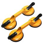 Mishrit Heavy Duty and Work Suction Cup, Head Glass Carrying Vacuum Handle Lifter Puller Lever Tool Holder, Easy Lift the Glass, Marbal, Tiles, Granite stone 75 Kg Capacity